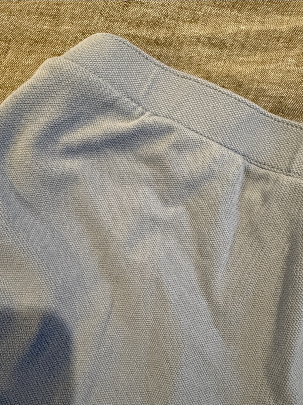 Polo by Ralph Lauren Light Blue Ruffle Wrap Mini Skirt - Picture 5 of 5
